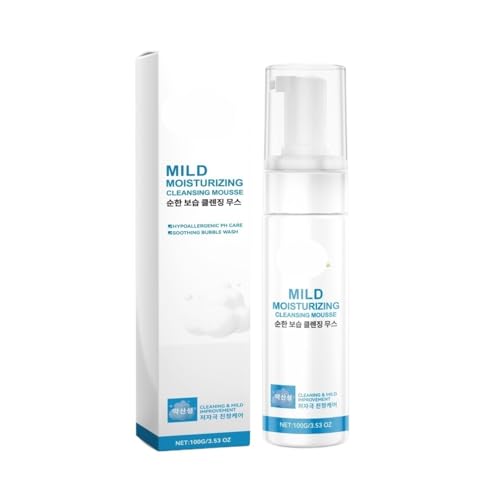 Sanftes, Feuchtigkeitsspendendes Reinigungsmousse – Tiefenreinigendes Gesichtswaschmittel For Tägliche Anwendung, Schließt Feuchtigkeit Ein, Verstärkt Ausstrahlung, Praktische Pumpe(3PCS) von TS TAC-SKY