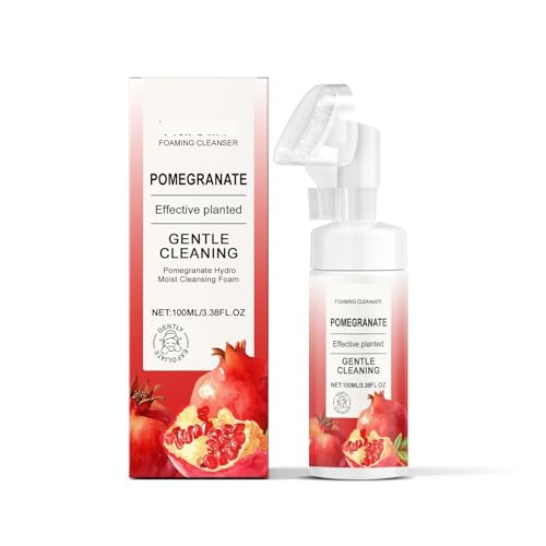 Schäumender Gesichtsreiniger Mit Granatapfel – Sanfte Reinigung, Feuchtigkeitsspendend, Fettentfernend, Nicht Straffend, Erfrischt Die Haut(3PCS) von TS TAC-SKY