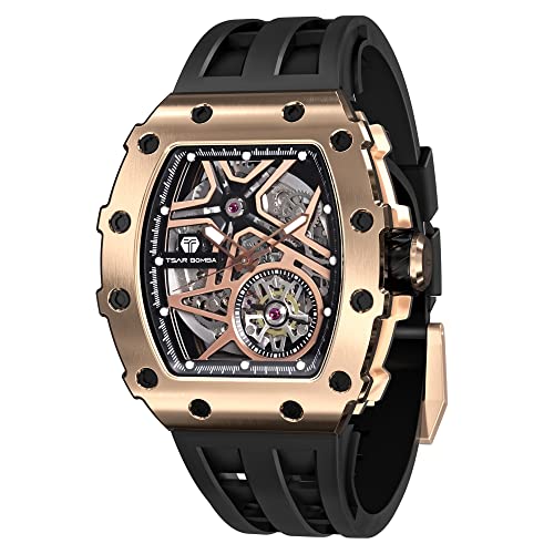 TSAR BOMBA Uhren Herren Armbanduhr Herren Luxus automatik Uhr Edelstahl Tonneau Analog Großes Ziffernblatt Leuchtende Wasserdicht Klassische männer Geschenke für männer TSAR BOMBA Uhren Herren Armbanduhr Herren Luxus automatik Uhr Edelstahl Tonneau Analog Großes Ziffernblatt Leuchtende Wasserdicht Klassische männer Geschenke für männer von TSAR BOMBA