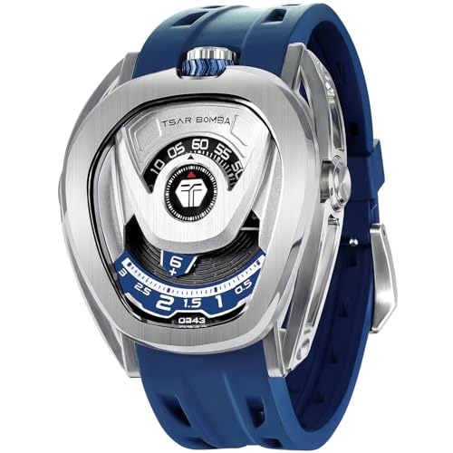 TSAR BOMBA Auswechselbare Automatik Herrenuhr Japanisches Uhrwerk Saphirglas - Wasserdicht 100M TB8213 von TSAR BOMBA