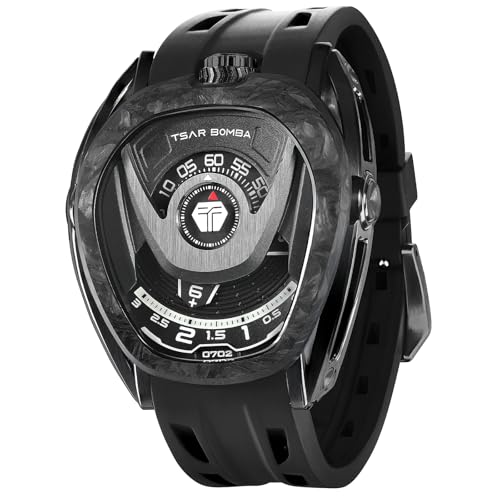 TSAR BOMBA Auswechselbare Automatik Herrenuhr Japanisches Uhrwerk Saphirglas - Wasserdicht 100M TB8213 von TSAR BOMBA