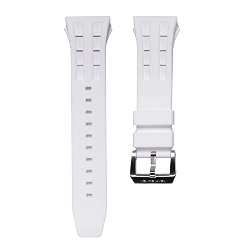 TSAR BOMBA Uhrenarmbänder, Original Ersatzarmband mit Edelstahl-Metallverschluss, Hochwertiges Silikonarmband Breite 22 mm Bandanstoßbreite 26 mm von TSAR BOMBA
