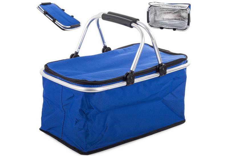 TSB Werk Einkaufskorb Einkaufskorb Picknikkorb Thermo Kühltasche, Korb, Faltbar, Picknick, Tasche, Kühlbox von TSB Werk