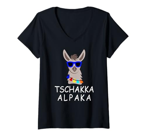 Damen TSCHAKKA ALPAKA - Positive Gedanken Sprüche - Montag T-Shirt mit V-Ausschnitt Damen TSCHAKKA ALPAKA - Positive Gedanken Sprüche - Montag T-Shirt mit V-Ausschnitt von TSCHAKKA ALPAKA
