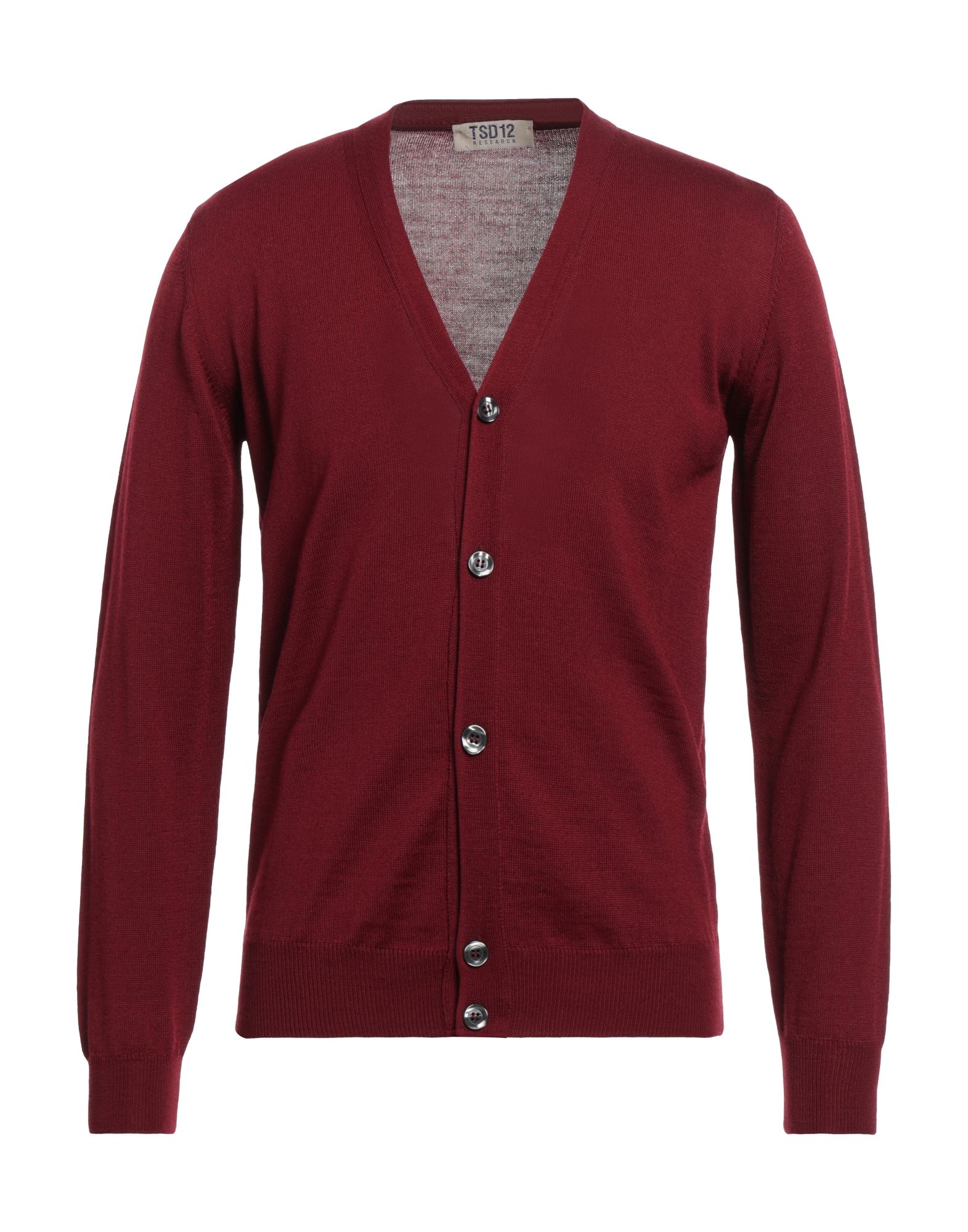 TSD12 Strickjacke Herren Bordeaux von TSD12