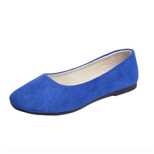 Sandalen Damen Ballerinas Flache Spitze Schuhe Freizeitschuhe Slip On Arbeitsschuhe Mit Niedriger Absatz Elegant Schlupfschuhe von TSEHULYi