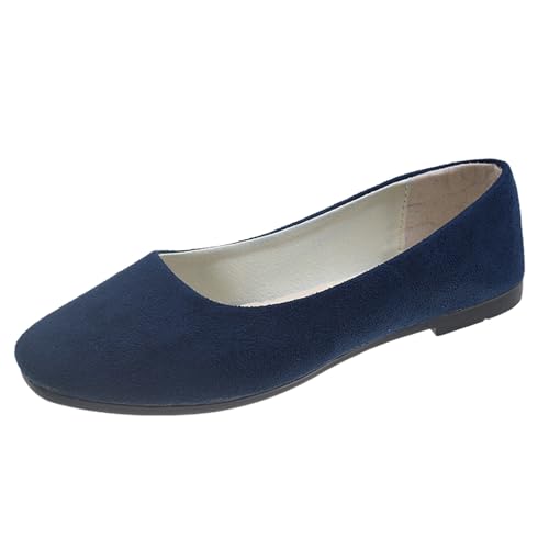Sandalen Damen Ballerinas Flache Spitze Schuhe Freizeitschuhe Slip On Arbeitsschuhe Mit Niedriger Absatz Elegant Schlupfschuhe von TSEHULYi