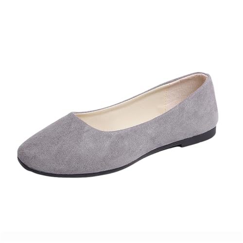 Sandalen Damen Ballerinas Flache Spitze Schuhe Freizeitschuhe Slip On Arbeitsschuhe Mit Niedriger Absatz Elegant Schlupfschuhe von TSEHULYi