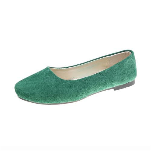 Sandalen Damen Ballerinas Flache Spitze Schuhe Freizeitschuhe Slip On Arbeitsschuhe Mit Niedriger Absatz Elegant Schlupfschuhe von TSEHULYi