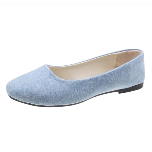Sandalen Damen Ballerinas Flache Spitze Schuhe Freizeitschuhe Slip On Arbeitsschuhe Mit Niedriger Absatz Elegant Schlupfschuhe von TSEHULYi