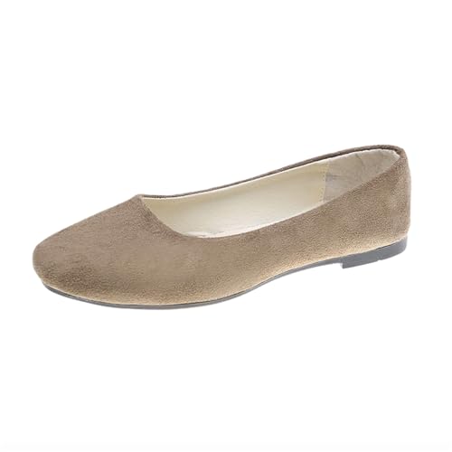 Sandalen Damen Ballerinas Flache Spitze Schuhe Freizeitschuhe Slip On Arbeitsschuhe Mit Niedriger Absatz Elegant Schlupfschuhe von TSEHULYi
