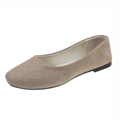Sandalen Damen Ballerinas Flache Spitze Schuhe Freizeitschuhe Slip On Arbeitsschuhe Mit Niedriger Absatz Elegant Schlupfschuhe von TSEHULYi