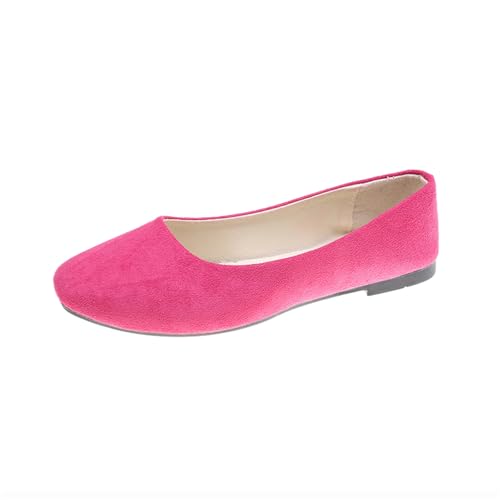 Sandalen Damen Ballerinas Flache Spitze Schuhe Freizeitschuhe Slip On Arbeitsschuhe Mit Niedriger Absatz Elegant Schlupfschuhe von TSEHULYi