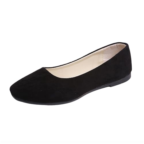 Sandalen Damen Ballerinas Flache Spitze Schuhe Freizeitschuhe Slip On Arbeitsschuhe Mit Niedriger Absatz Elegant Schlupfschuhe von TSEHULYi