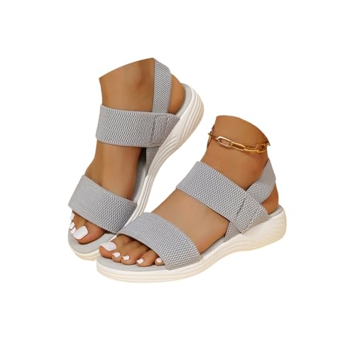 Sandalen Damen Orthopädische Sommer Plateau Sandalen Open Toe Schuhe Freizeitschuhe Outdoorsandale Strandschuhe von TSEHULYi