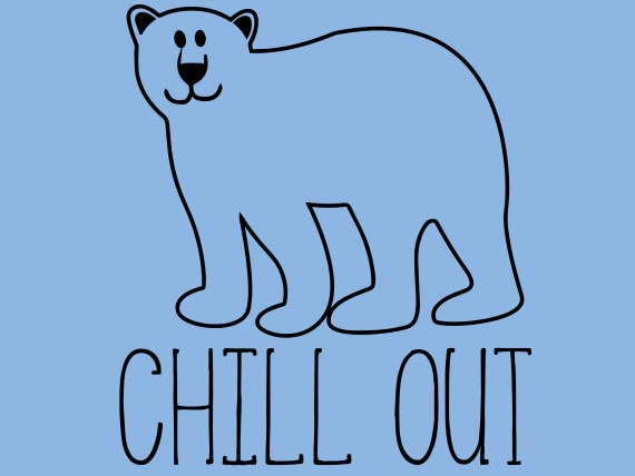 Lustige Tshirt Eisbär Tshirt Kinder Chill-Out-Cool Emo Mädchen | Auch Verfügbar Auf Crewneck Sweatshirts Und Hoodies Sm-5xl von TSHIRTSILO