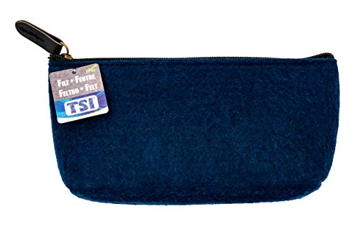 TSI Schlamperetui aus recyceltem PET, Farbe pretrol, Abmessung: 20 x 9 x 3 cm, Art.Nr. 49811-PT von TSI