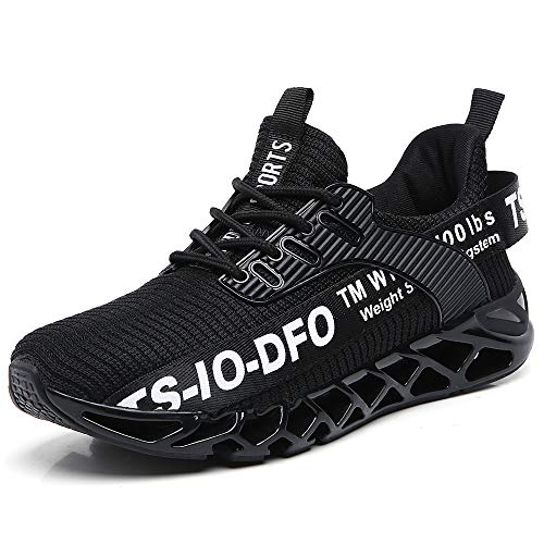 TSIODFO Herren Laufschuhe Athletic Walking Sneakers, Schwarz Weiß, 42.5 EU TSIODFO Herren Laufschuhe Athletic Walking Sneakers, Schwarz Weiß, 42.5 EU von TSIODFO