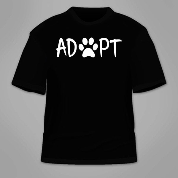 Adopt T-Shirt. Hund Katze Rettung Tiere Liebhaber Unterstützung Neuheit Shirt Kleidung Tees Nerd Nerdy Pfoten Geschenk T Haustiere Cool Super von TSL21
