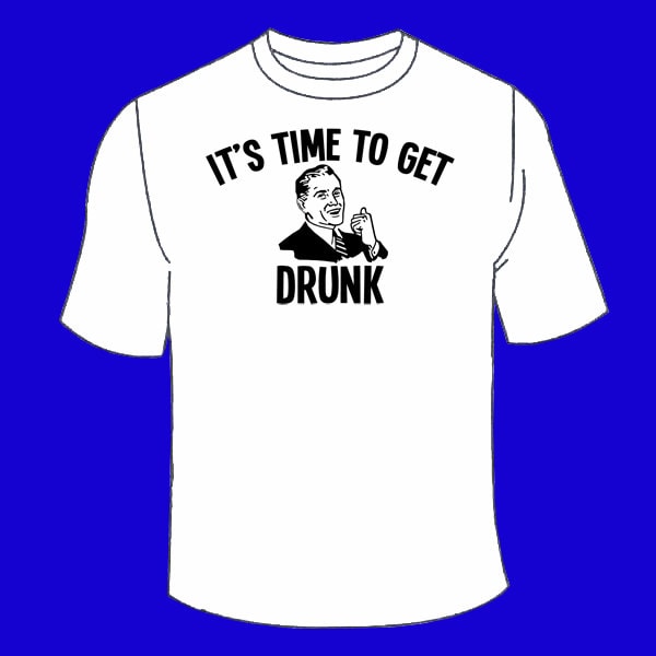 Es Ist Zeit, T-Shirt Zu Betrinken. Lustiges Bier-Alkohol-Trinkendes Old School Retro Classic Vintage College Schnaps-Geschenk St. Patrick's Day von TSL21