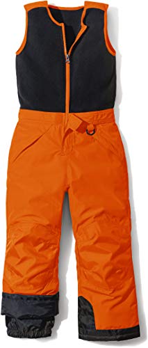 TSLA Kinder Winterhosen Serie für den Wintersport geeignet für Jungs und Mädels, wasserdichte, isolierte Snowboard-Overall Skihose, Bko61 1pack - Orange, 4T von TSLA