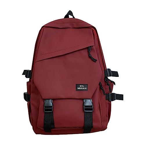 20 Zoll Causal Travel Schultaschen, 20-35 L Rucksack Mädchen Jungen Schulrucksack, Reisen Rucksack für Damen Herren, Wasserabweisend, für Damen Herren (Rot) von TSLBW