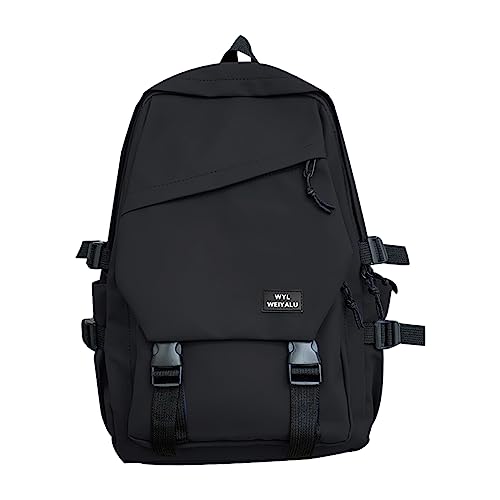 20 Zoll Causal Travel Schultaschen, 20-35 L Rucksack Mädchen Jungen Schulrucksack, Reisen Rucksack für Damen Herren, Wasserabweisend, für Damen Herren (Schwarz) von TSLBW