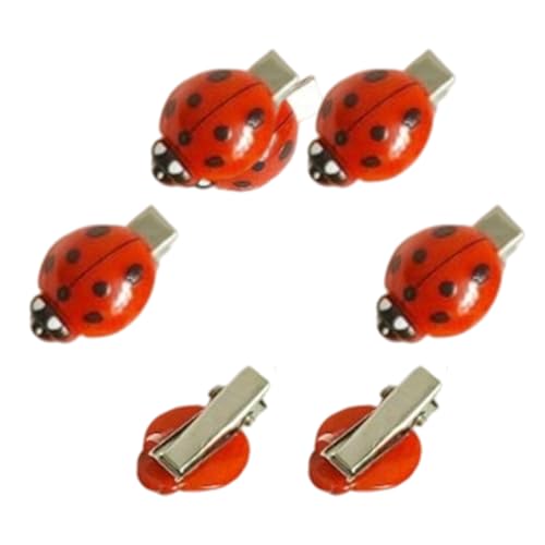 6 x Marienkäfer-Haarspangen, schöne Haarspangen für Mädchen, Teenager, Frauen, Haar-Accessoires, starker Halt, Haarnadel für den täglichen Gebrauch und Partys von TSMORY