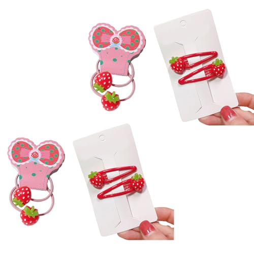Adorkable Strawberry Hair Clip Schöne Haarkrawatte Glitzernde Haarnadel Barrettes Für Mädchen 2000er Trend von TSMORY