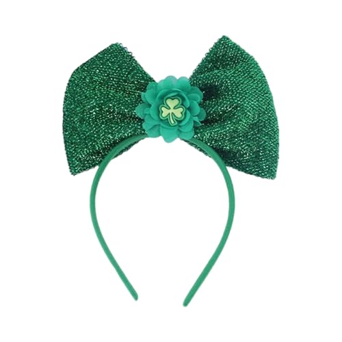Elastic Bowknot Stirnband Mit Shamrock Muster Für Frauen Die Festivals Und Feierlichen Versammlungen Teilnehmen von TSMORY