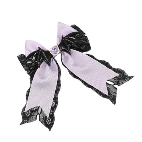 Fledermausflügelhaarclip Für Weibliche Dark Serie Haar Barrettes 2000er Anime Side Clip Halloween Themen Haarstylingzubehör von TSMORY