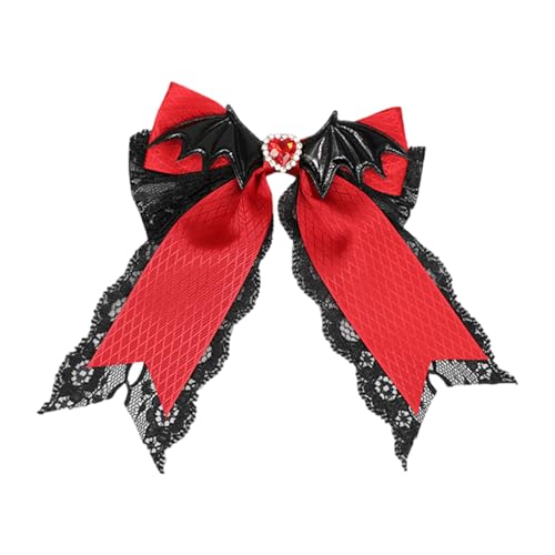 Fledermausflügelhaarclip Für Weibliche Dark Serie Haar Barrettes 2000er Anime Side Clip Halloween Themen Haarstylingzubehör von TSMORY