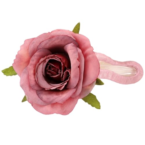 Französische Stile Rose Blumenhaarclip Starke Klaue Für Frauen Und Mädchen Perfekt Für Hochzeitsfeiern Und Alltagsniveau von TSMORY