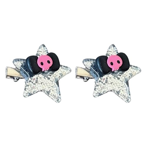 Glitzernde Fünf Spitze Sternhaarclips Für Frauen Mädchen Mit Bowknot Decors Friseur Accessoires Ästhetische Barrettes von TSMORY