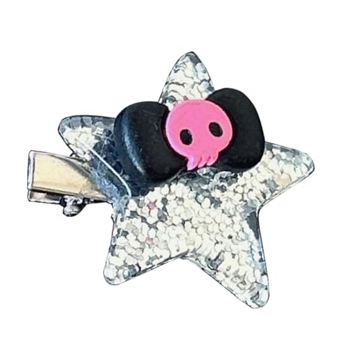 Glitzernde Fünf Spitze Sternhaarclips Für Frauen Mädchen Mit Bowknot Decors Friseur Accessoires Ästhetische Barrettes von TSMORY