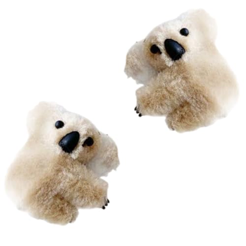 Koala Haarclip Für Mädchen Plüsch Haarklaue Weiche Und Bequeme Haarnadel Starker Für Tägliche Süße Frisuren von TSMORY
