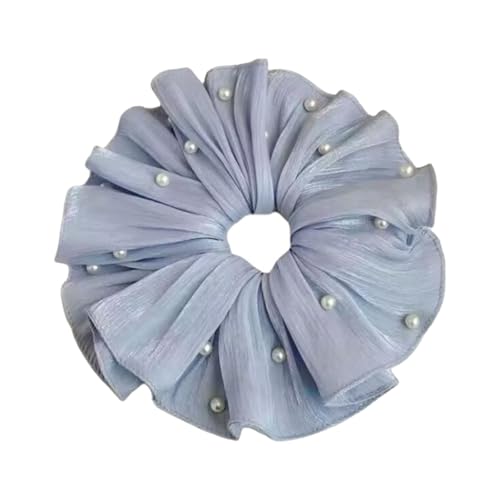 Kreativer großer Haarschmuck mit Perlendetails und französischem Spitzen-Design, Pferdeschwanz-Halter, Haarschmuck für Frauen von TSMORY