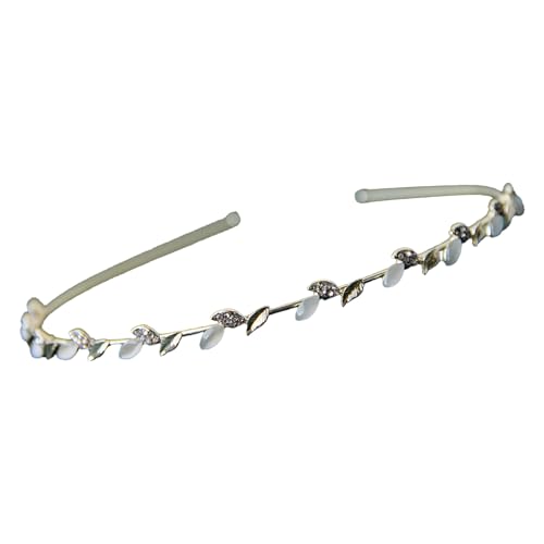 Moderner Haarreif mit Schmetterlingen und Perlen Haarschmuck für Hochzeit, Konfirmation und Dirndl Outfits von TSMORY