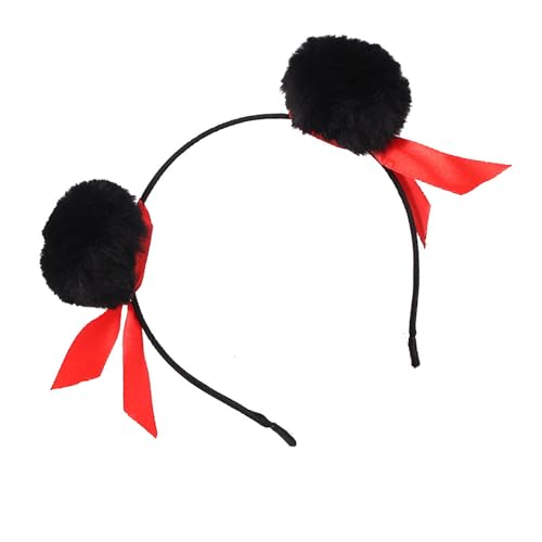 Necha Buns Stirnband Haarstyling Haarbindungen Mit Weichen Pompons Traditioneller Chinesischer Filmcharakter Kopfstück Für Partys von TSMORY