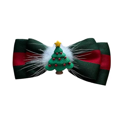 Schöne Bowknot Haarclip Stoff Nicht Schlau Starken Clip Santa/Baum Dekore Für Weihnachtsfeiertagshaarstylingzubehör von TSMORY