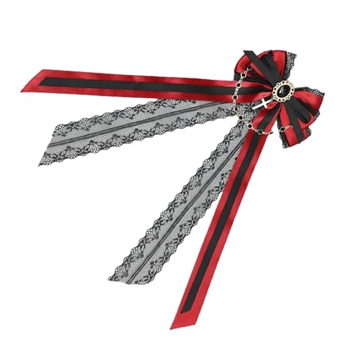 Spitze Ribbon Haarclip Halloween Thema Punk Haarnadel Anime Pferdeschwanz Clip Lady Friseur Accessoires Für Anime Charakter von TSMORY