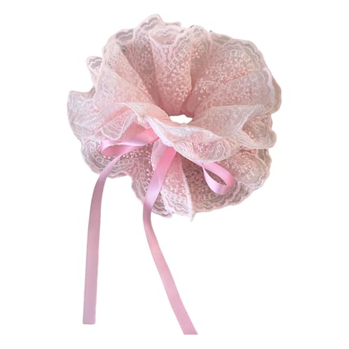 Spitzen-Haargummi, elastisches Haargummi, großes Haargummi, strapazierfähiges Haarband, weibliches Zubehör von TSMORY