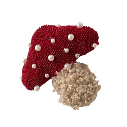 Stätte Pilzperlen Haarclip Für Mädchen Kid Barrettes Ribbon Perlen Haarbinden Haarnadeln Schöne Haarnadeln von TSMORY