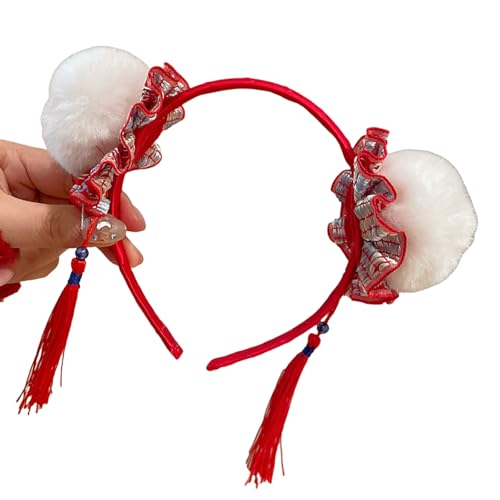 Stylish Plüschbrötchen Haarband Für Chinesisches Schlangenjahr Event Fügen Persönlichkeit Für Erwachsene Kinder Saisonale Feiertags Kopfbedeckung Hinzu von TSMORY
