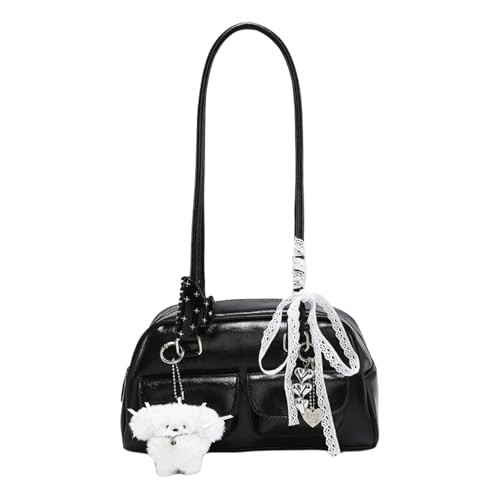 Sweet Ribbon Bows, Umhängetasche, japanischer Stil, Kunstleder, Doppeltasche, Unterarm-Handtasche, Geldbörse mit Anhänger für Damen, 01style, As shown in the figure Sweet Ribbon Bows, Umhängetasche, japanischer Stil, Kunstleder, Doppeltasche, Unterarm-Handtasche, Geldbörse mit Anhänger für Damen, 01style, As shown in the figure von TSMORY