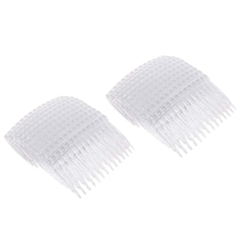 TSMORY 20 transparente Haarspangen mit Seitenkämmen, 70 x 40 mm, für Damen, Haar-Accessoires für Zöpfe für Mädchen von TSMORY