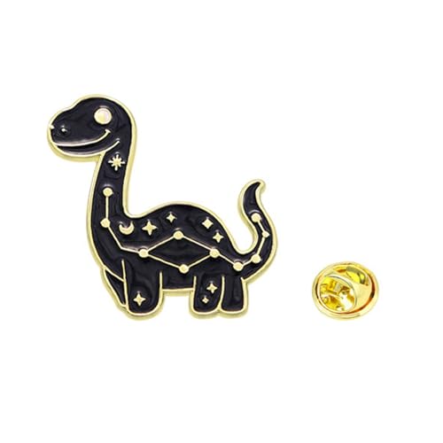 TSMORY Cartoon Dinosaurier Sternbilder Brosche Mode Tier Revers Pin Abzeichen für Rucksäcke und Hüte Kleidung Zubehör, As shown in the figure, Metall von TSMORY