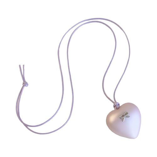 TSMORY Dopamine Halskette mit Herz-Anhänger, handgefertigt, verstellbar, für Damen und Mädchen, einzigartiger und trendiger Schmuck von TSMORY