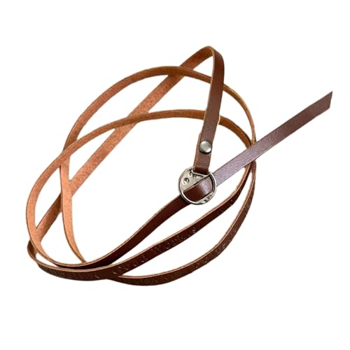 TSMORY Einzigartige Buchstaben-Halskette, verstellbare Kette, Lederstruktur, geeignet für vielseitiges Styling und modisches Statement von TSMORY