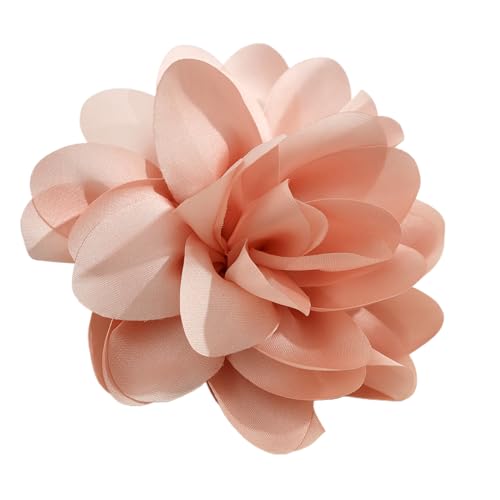 TSMORY Elegante Blumenbrosche zum Anklemmen aus Stoff, schöne Stoffblume, Anstecknadel, Accessoire, Schmuck für Damen, Kleiderschränke, Flower diameter is about 13CM, Stoff und Legierung von TSMORY